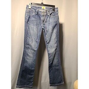 Antik Jeans Women's Sz 27 Low-Rise Bootcut Embroidered Pink/blue Made in USA